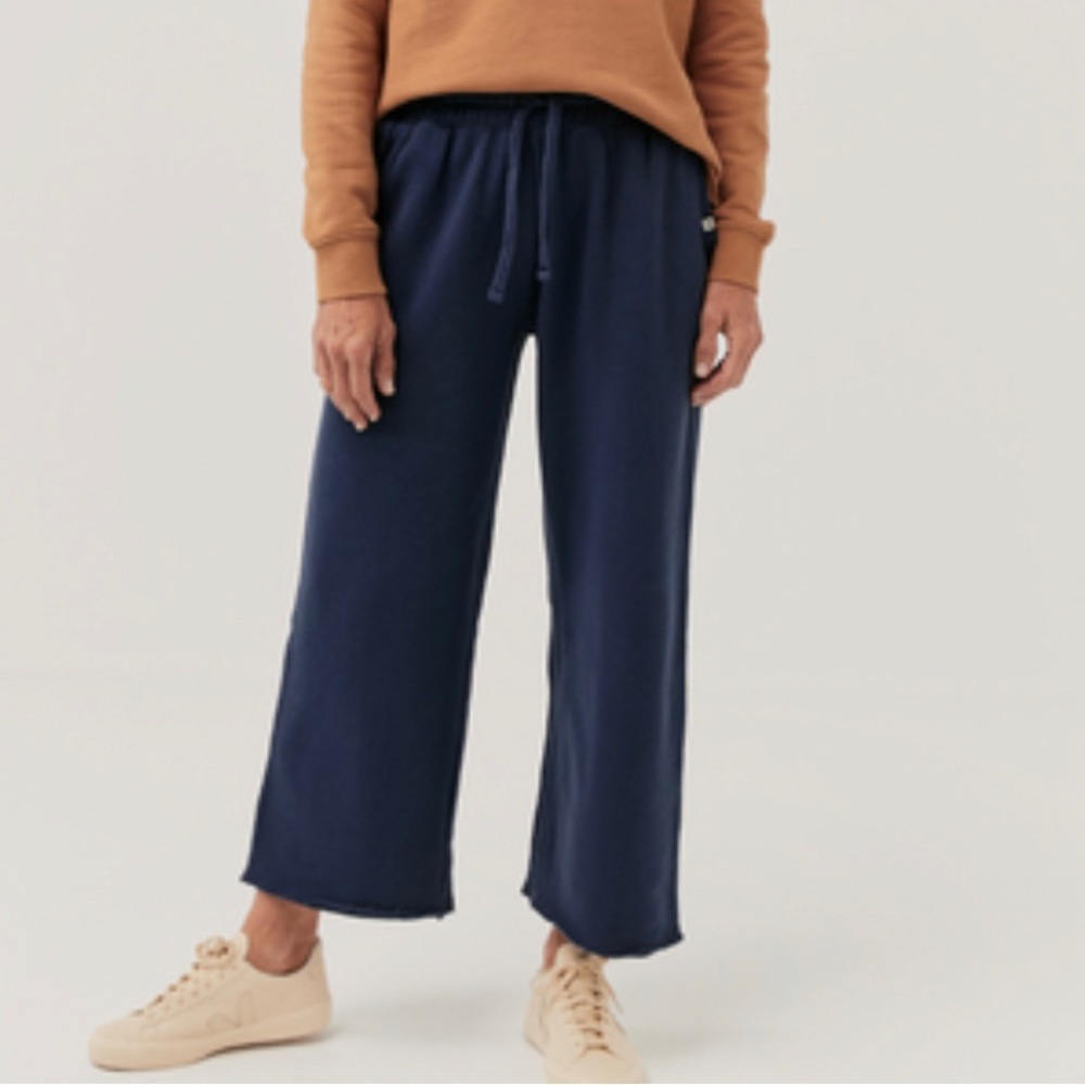Pact The Downtime Wide-Leg Sweatpant, navy size XXL
